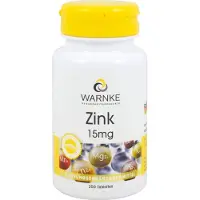 WARNKE Vitalstoffe | Zink 15 mg 250 St Gecomprimeerde tabletten