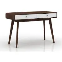 Loft 24 Cassie-Bureau - 2-deurs - Walnoot/Wit