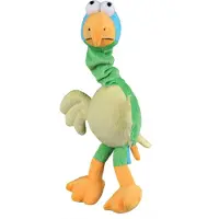 Trixie pluchen papegaai met vogelgeluid hondenspeeltje Per stuk