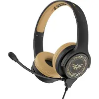 OTL TECHNOLOGIES Nintendo Zelda, bekabelde gaming-koptelefoon, frequentiebereik 20 - 20000 Hz, gewicht 175 g, kleur: bruin, grijs