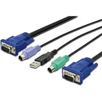 Digitus KVM Adapterkabel [1x USB-A, VGA - 1x VGA] 3.00 m Zwart