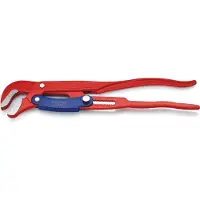 Knipex Pijptang S-vormig met snelle instelling rood poedergecoat 420 mm - 8360015