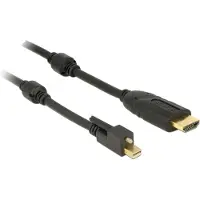 DeLOCK Premium Mini DisplayPort 1.2 naar HDMI 1.4 actieve kabel (4K 30 Hz) / zwart - 3 meter