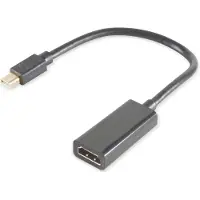 S-Impuls Mini DisplayPort 1.4 naar HDMI 2.0 adapter (4K 60 Hz + HDR) / zwart - 0,15 meter