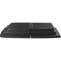Rubbermaid -deksel voor Tilt Truck 0,8 m³ (760 l), met handgrepen, L 1698 x B 876 x H 229 mm, zwart