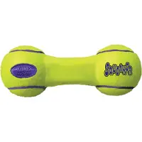 Kong airdog dumbel tennisbal geel 18x6,5x6,5 cm - Speelgoed Honden