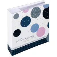 Walther design ME-486-L Amazing Memories - Memo insteekalbum - Formaat 22,5 x 22, 5 cm - 200 foto's 10 x 15 cm - Blauw