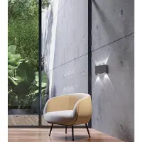 FISCHER&HONSEL GMBH Fischer & Honsel Wandlamp Nairobi Zwart 4x2,5w