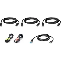 Aten 2L-7D02UDPX6 toetsenbord-video-muis (kvm) kabel Zwart 1,8 m