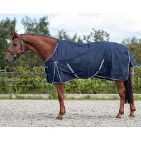 QHP Deken Turnout Luxe Fleece Donkerblauw