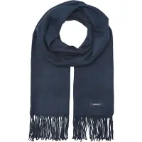 Jack & Jones Sjaal 'Solid' navy / zwart / wit