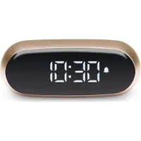 Lexon LCD wekkerradio Minut Goud