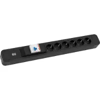 Bachmann PRIMO 2 6xCEE7/3 1xFI , zwart, 2 m