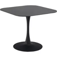 Ebuy24 Malta Tafel Ceramic Black - 90 x 90 x 75 cm