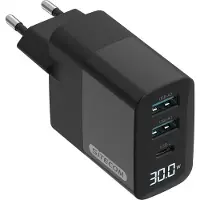 Sitecom 30 W GaN Power Delivery wandoplader met led-scherm