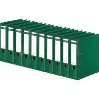 Schäfer Shop Ordner - A4 - rugbreedte 80 mm - groen - 10 stuks - ons merk