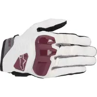 Alpinestars Chrome Women's Off Wit Burgundy Handschoenen Maat S