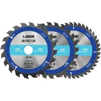 Labor HM cirkelzaagblad hout 190x30x2,2mm - 20,24,40T (3 Stuks)