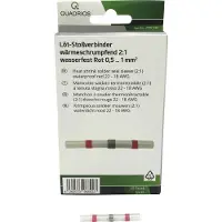 Quadrios 2011C399 Stoßverbinder 0.5 mm² 1 mm² Vollisoliert Rot 20 St.