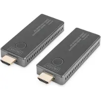 Digitus DS-55323 Draadloze HDMI-set 30 m 3840 x 2160 Pixel Geïntegreerde LED-weergave, Mobiele variant