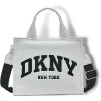 DKNY DKNYvoor vrouwen. R41AOC80 Hadlee handtas wit (OSFA), Casual, Katoen