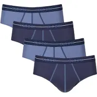Sloggi Slip donkerblauw / wit