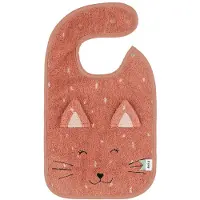 Trixie Slabbetje - Mrs. Cat - Zachte Badstof - 100% Biologisch Katoen - Met Drukknopjes - Roze