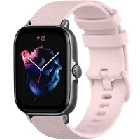 Strap-it Luxe siliconen bandje - geschikt voor Xiaomi Amazfit Bip / Bip Lite / Bip S / Bip U Pro / Amazfit GTS 1-2-3-4 / Amazfit GTR 42mm - roze