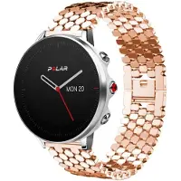 Strap-it Stalen schubbenpatroon bandje - geschikt voor Polar Grit X / Grit X Pro / Vantage M / M2 / M3 / V3 - rosé goud