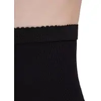 Giulia - Talia Control 40den half-sheer Panty met hoge taille en shapping broekje - Zwart - L