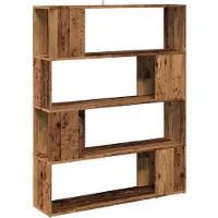 vidaXL Boekenkast / kamerscherm 100x24x124,5 cm oud houtkleurig