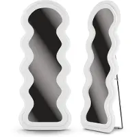 Mirlux Passpiegel wavy teddy spiegel 160x60cm wit