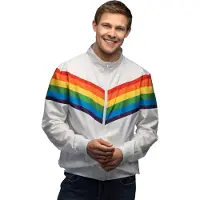 Boland - Trainingsjasje Rainbow dude (XXL) - Volwassenen - - Pride - Regenboog