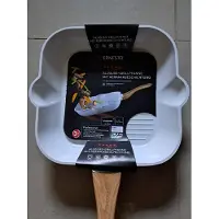 Ernesto Gegoten Aluminium Grillpan - Vierkant 28 x 28 x 5 cm - Wit - Keramische coating - Hittebestendig tot 250C
