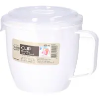Hobby Life Magnetron beker - 620 ml - voedsel opwarmen - wit - 8.5 x 11 cm