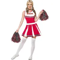 Vegaoo Cheerleader kostuum voor vrouwen - Verkleedkleding - Small