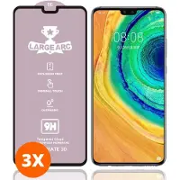 Mobigear Screenprotector geschikt voor Huawei Mate 30 Glazen | Premium Screenprotector - Case Friendly - Zwart (3-Pack)
