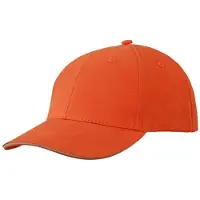 Myrtle beach Volwassenen Unisex Licht Geborsteld Broodjesdop (Donker Oranje/Beige)