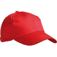 Myrtle beach Volwassenen Unisex 6 Panel Promo Cap (Signaal Rood)