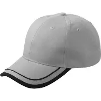 Myrtle beach Volwassenen Unisex 6 Panel Piping Cap (Grijs/Zwart)