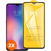 Mobigear Screenprotector geschikt voor Xiaomi Redmi Note 8 Glazen | Premium Screenprotector - Case Friendly - Zwart (2-Pack)