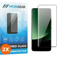 Mobigear Screenprotector geschikt voor Xiaomi 13 Ultra Glazen | Premium Screenprotector - Case Friendly - Zwart (2-Pack)
