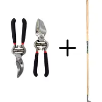 Synx Store Synx Tools Voegenmes RVS + Spear & Jackson 2-delige Snoeischaar set - Takkenschaar - Papegaaienbek - Tuinscharen set - Voegenkrabber met steel 150cm