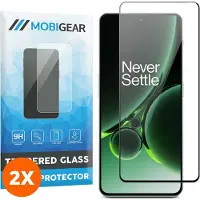 Mobigear Screenprotector geschikt voor OnePlus Nord 3 Glazen | Premium Screenprotector - Case Friendly - Zwart (2-Pack)