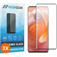 Mobigear Screenprotector geschikt voor Motorola Edge 50 Ultra Glazen | Premium Screenprotector - Case Friendly (3-Pack)
