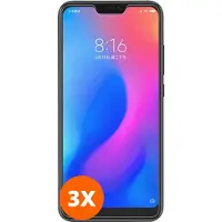 Mobigear Screenprotector geschikt voor Xiaomi Redmi Note 6 Pro Glazen | Screenprotector - Case Friendly (3-Pack)