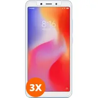 Mobigear Screenprotector geschikt voor Xiaomi Redmi 6A Glazen | Screenprotector - Case Friendly (3-Pack)