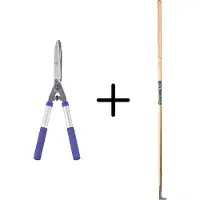 Synx Store Synx Tools Voegenmes RVS + Spear & Jackson Heggenschaar 9 inch - Snoeischaar - 10 JAAR GARANTIE - Onkruidmes - Voegenkrabber met steel 150cm
