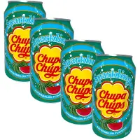 Chupa Chups Sparkling Watermelon – Verfrissend & Zoet! 4 Stuks