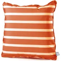 Extreme Lounging - b-cushion pattern awning stripe - lounge- en sierkussen - binnen & buiten - uv- en waterbestendig - 50x50cm - oranje